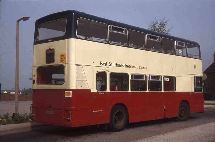 East Staffs DC Dennis Dominatr East Lancs 33